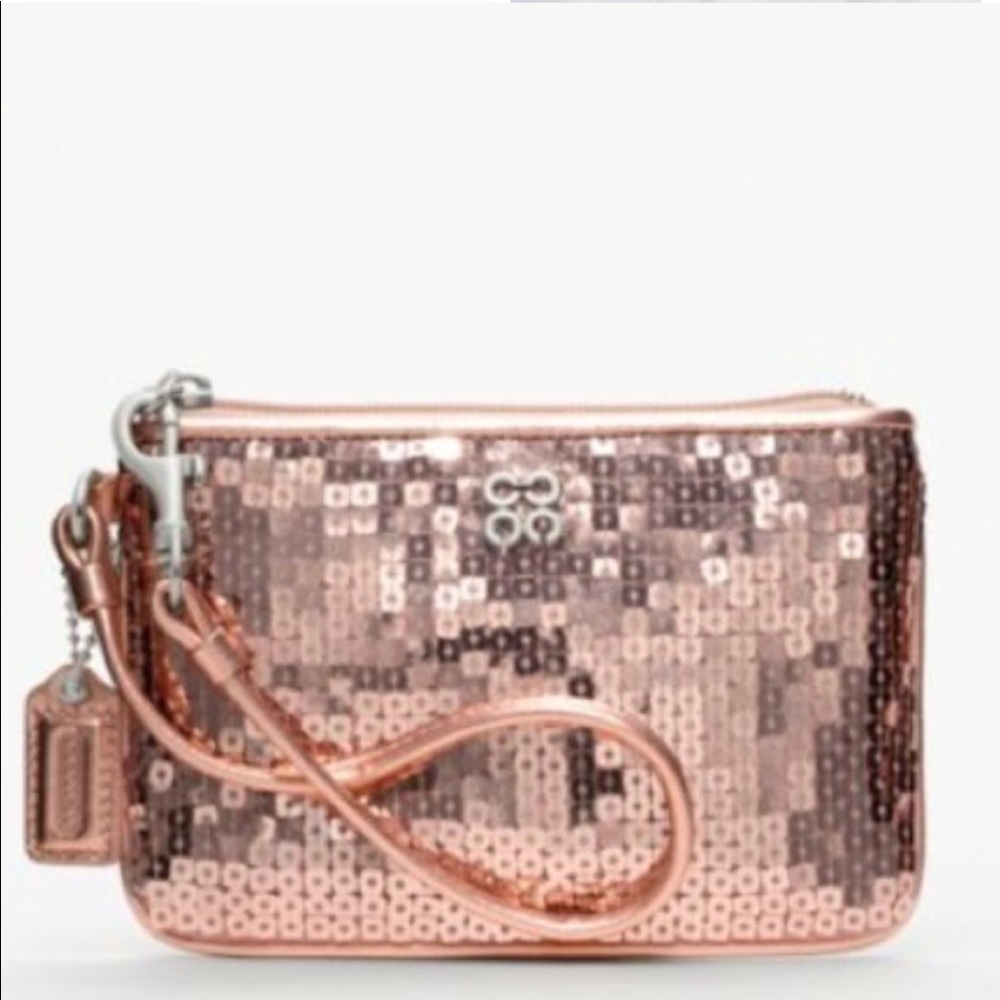 Coach Sequin Wristlet